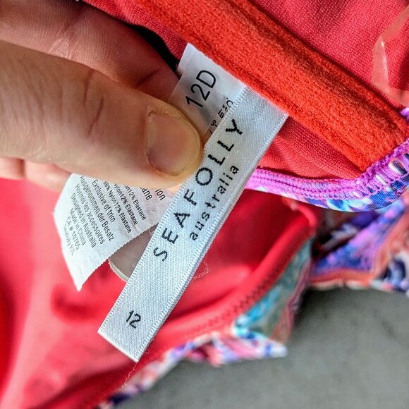 Seafolly Australia Badmode Kashmir Bralette Bikini Swimsuit size 8/10 - Picture 6 of 13